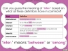 The Prefix 'inter-' - Year 3 and 4 Teaching Resources (slide 8/24)